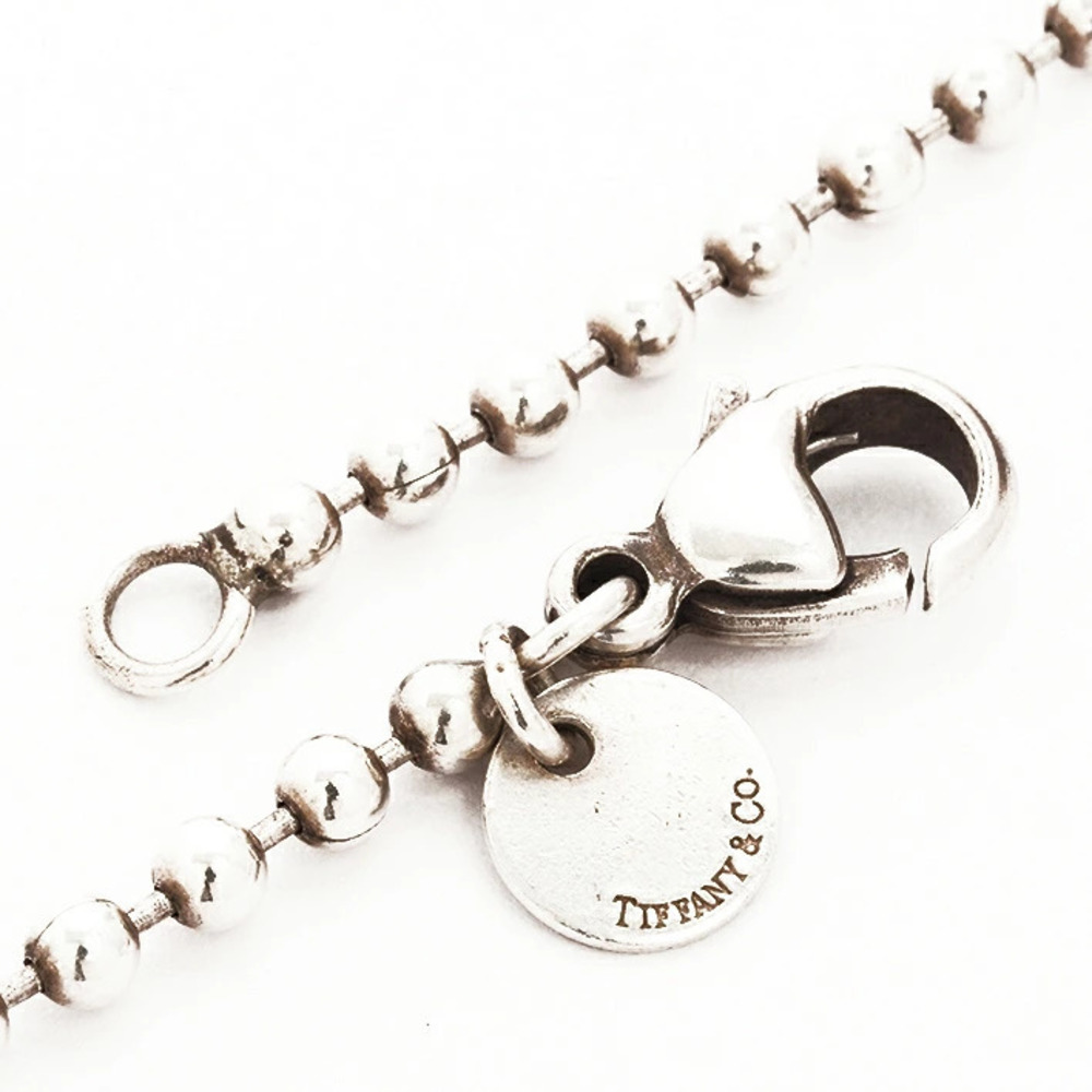 Tiffany Co Ball Chain Silver Necklace